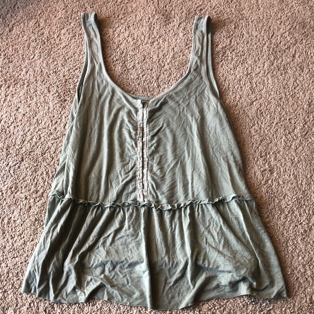 Soft and Sexy Clasp Front American Eagle Tank Top